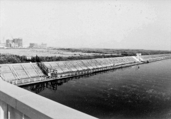 昭和62年の境川上からの定点撮影写真